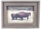 Yellowstone Park Buffalo Framed Photograph
