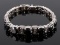 Rare Black Diamond & White Diamond 14K Bracelet