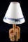 Montana Rustic Cedar Log Table Lamp W/ Moose Shade