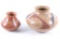 Acoma Signed Hand Made Polychrome Pottery Jars