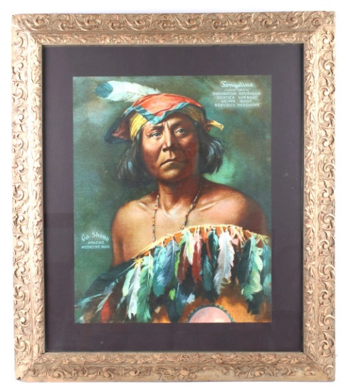 Tongaline Original Medicine Man Advertising Poster