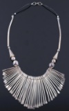 Navajo Native American Sterling Silver Necklace
