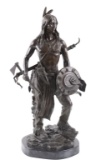 American Indian Warrior Cast Bronze Statue
