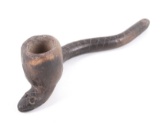 Early Moundville Mississippian Snake Effigy Pipe