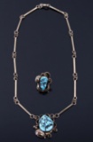 Navajo 12k Gold Fill & Turquoise Necklace & Ring