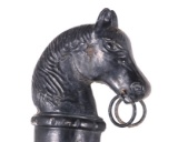 1800's Horse Head Cast Iron Hitching Post