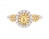 Rare Helzberg Fancy Yellow Diamond 14K Gold Ring