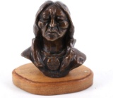 Gordon Monroe Sitting Bull Original Bronze Bust