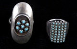 Navajo Old Pawn 1940 Petite Point Rings