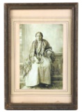 Native American Indian Woman Framed Photograph