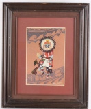 1985 Sun Face Kachina Dancer by Bruce Watchman