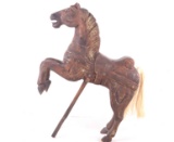 Primitive Hand Carved Carousel Horse