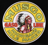 Musgo Gasoline Michigan's Mile Maker Sign Replica
