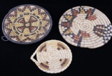 Hopi & Papago Hand Woven Coil Plaques
