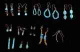 Navajo Sterling &Turquoise Earring Collection