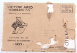 1937 Victor Ario Saddlery Co. Catalog & Envelope