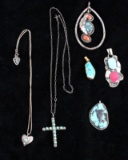 Navajo Turquoise Pendants & Necklaces
