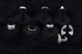 Sterling Silver Earring & Ring Collection