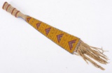 Lakota Sioux Fully Beaded Tomahawk Drop c. 1890