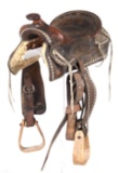 Texas Tanning MFG Co. Brahma Leather Saddle 12