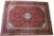 1930's Kashan Persian Hand Knotted Wool Area Rug