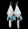 Navajo Sterling Silver Kingman Turquoise Earrings