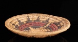 Navajo Polychrome Sun Hand Woven Coil Bowl
