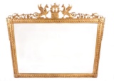 Large Gilt Mirror with Griffin & Urn Motif