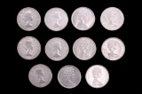 Canadian Half-Dollar .800 Silver Coins c 1957-1966