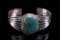 Navajo Sterling Silver & Turquoise Signed Bracelet