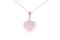 Brilliant Diamond 18k Rose Gold Heart Necklace