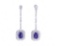 Classic Tanzanite & Diamond 18K Dangle Earrings