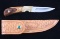 Anderson Hand Made Camp Knife & Leather Sheath