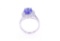 Opulent 3.10cts Tanzanite & Diamond Platinum Ring