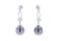 Scarce Black Tahitian Pearl Diamond 14K Earrings