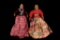 Early Navajo Embroidered Doll Pair circa 1920's