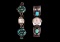 Pair of Two Navajo Stainless Turquoise Watches