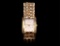 Art Deco Elgin Diamond Gold Tone Wrist Watch