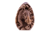 South African Leadwood Warthog Head From 