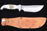 R.H. Ruana Skinner Knife & Leather Sheath