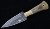 Rocky Mountain Rams Horn Damascus Bozeman Knife