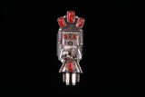 Navajo Kachina Sterling & Ox Blood Coral Ring