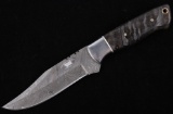 M.T. Knives of Bozeman Rams Horn Damascus Knife