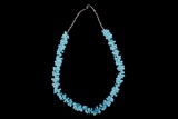 Navajo Multistone Turquoise & Silver Bead Necklace
