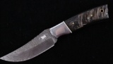 M.T. Knives of Bozeman Rams Horn Damascus Knife