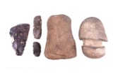 Pre-historic Native American Ax Heads & Scrapers