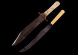 Frontier Trade & Stag Horn Bowie Knife c. 1900's