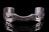 Navajo Wilson Padilla Sterling Silver Bracelet