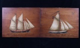 19th Century B Darte F Conz Sailing Ship Paintings