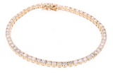 Classic 14K Yellow Gold Diamond Bracelet w/ Papers